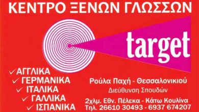 Κέντρο ξένων γλωσσών, Κέρκυρα, Target, Παχή Ρούλα